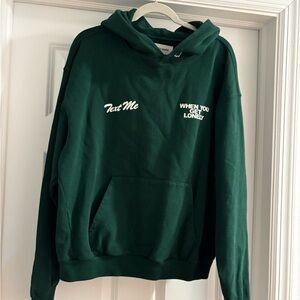 LONELY GHOST Forest Green Hoodie